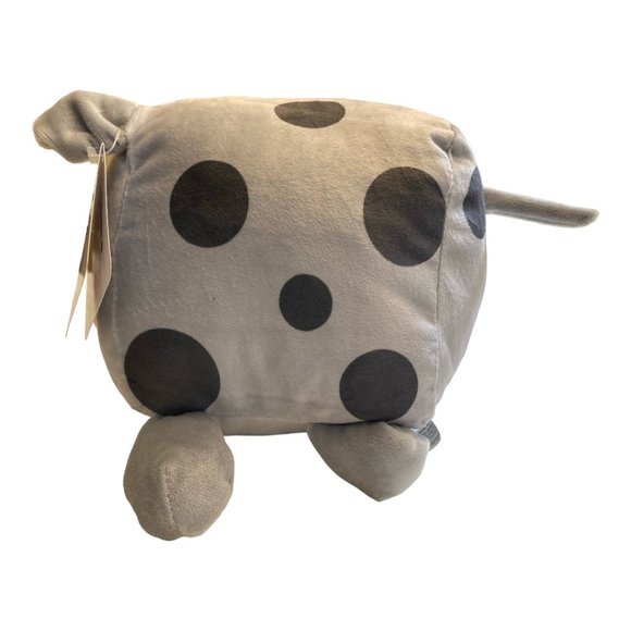 Dada  Kohl's Cares Plush Stuffed Animal  Gray Cow Black Dots Jimmy Fallon NEW - Picture 3 of 8